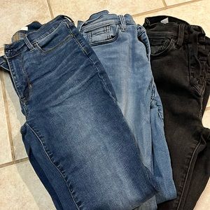 Three pairs PacSun jeans size 24